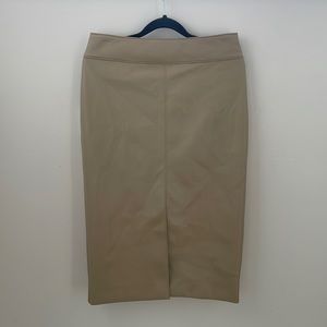 Babaron pegu skirt vegan leather pencil midi skirt